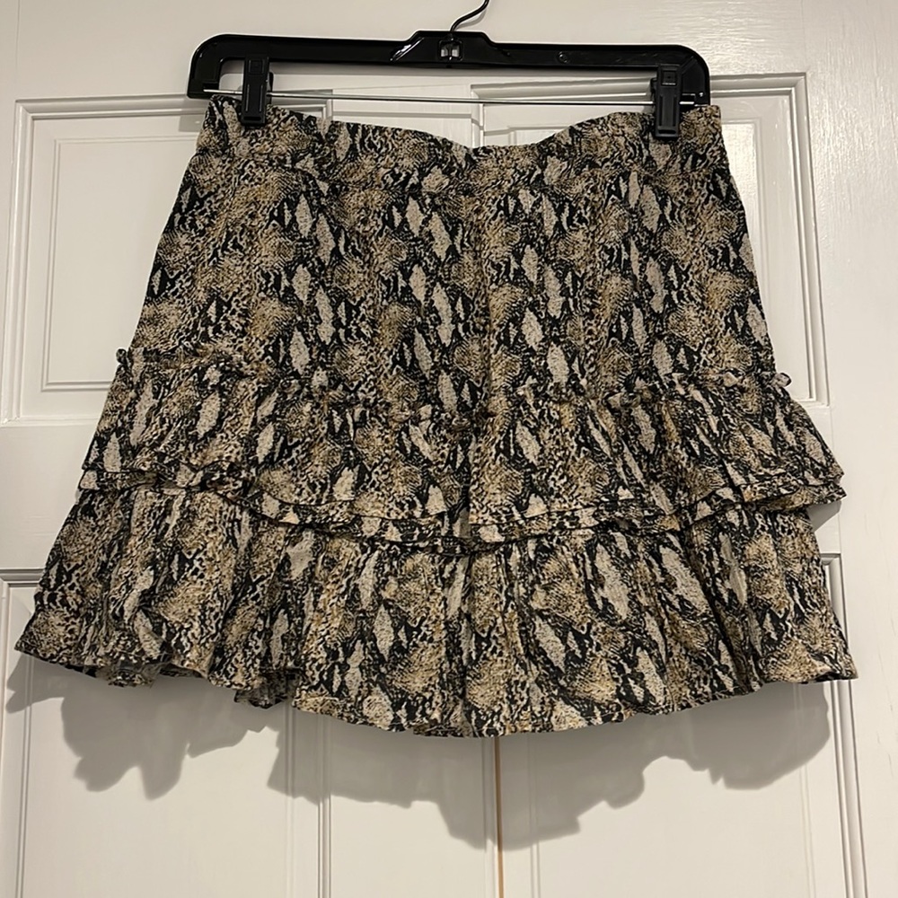 Snake print skirt